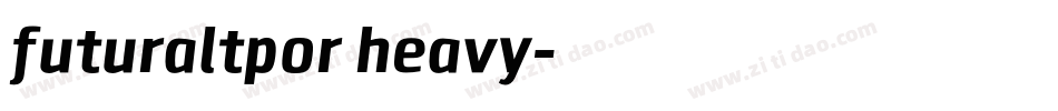 futuraltpor heavy字体转换